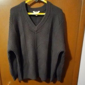 Cute Cable Knit Gray Sweater - 3X